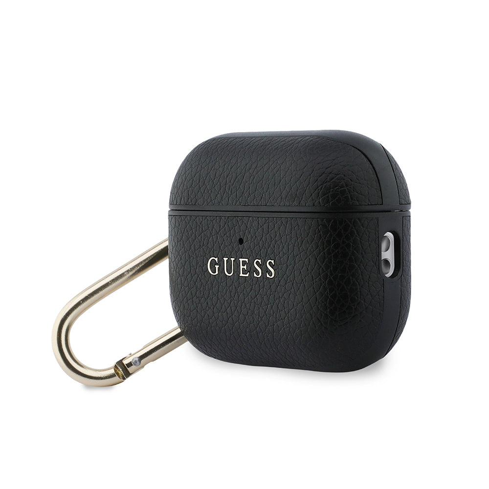 Airpods Pro 3 Kılıf Guess Orijinal Lisanslı Anahtarlıklı PU Deri Kılıf