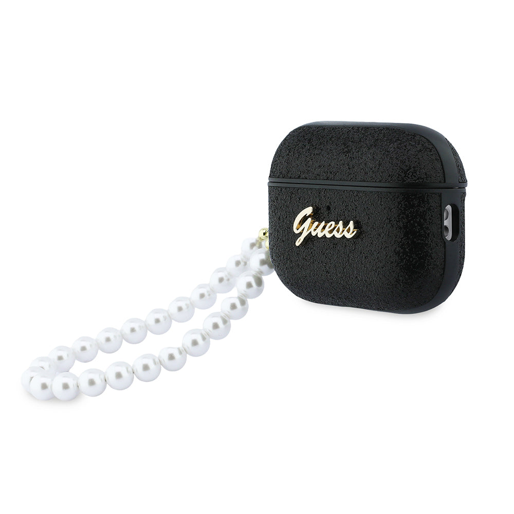 Airpods Pro 3 Kılıf Guess Glitter İnci Bilek Askılı Kılıf