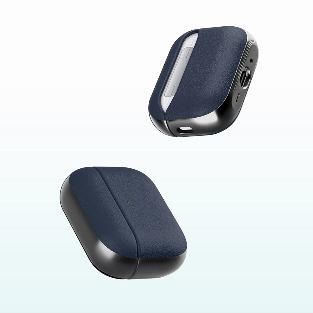 AirPods Pro 3 Kılıf M-Safe Şarj Özellikli Mutural Poying Serisi Deri Tasarımlı Kılıf