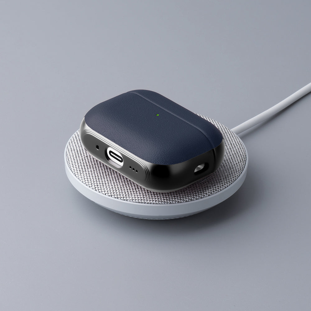AirPods Pro 3 Kılıf M-Safe Şarj Özellikli Mutural Poying Serisi Deri Tasarımlı Kılıf