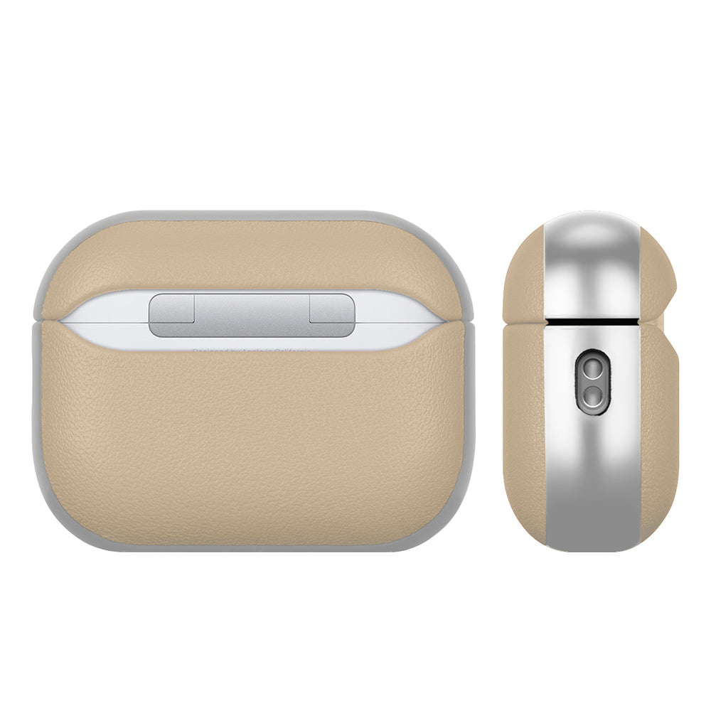 AirPods Pro 3 Kılıf M-Safe Şarj Özellikli Mutural Poying Serisi Deri Tasarımlı Kılıf