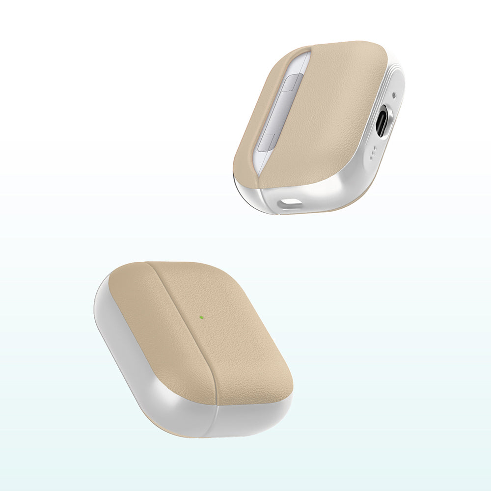 AirPods Pro 3 Kılıf M-Safe Şarj Özellikli Mutural Poying Serisi Deri Tasarımlı Kılıf