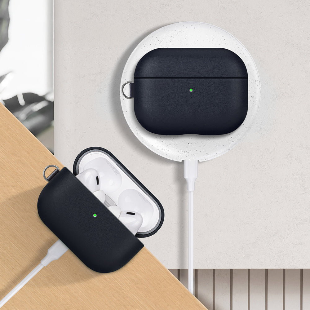 AirPods Pro 3 Kılıf M-Safe Şarj Özellikli Mutural Yahu Serisi Deri Tasarımlı Kılıf