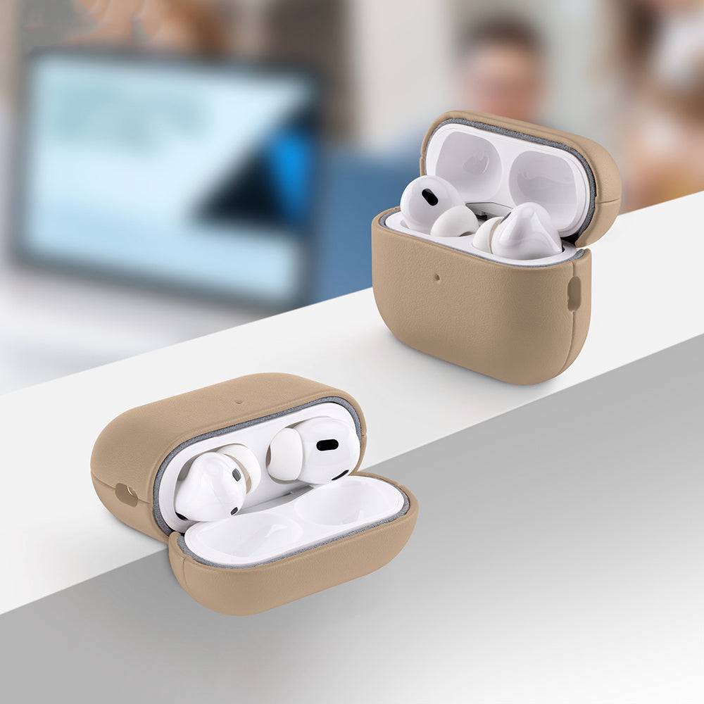 AirPods Pro 3 Kılıf M-Safe Şarj Özellikli Mutural Yahu Serisi Deri Tasarımlı Kılıf