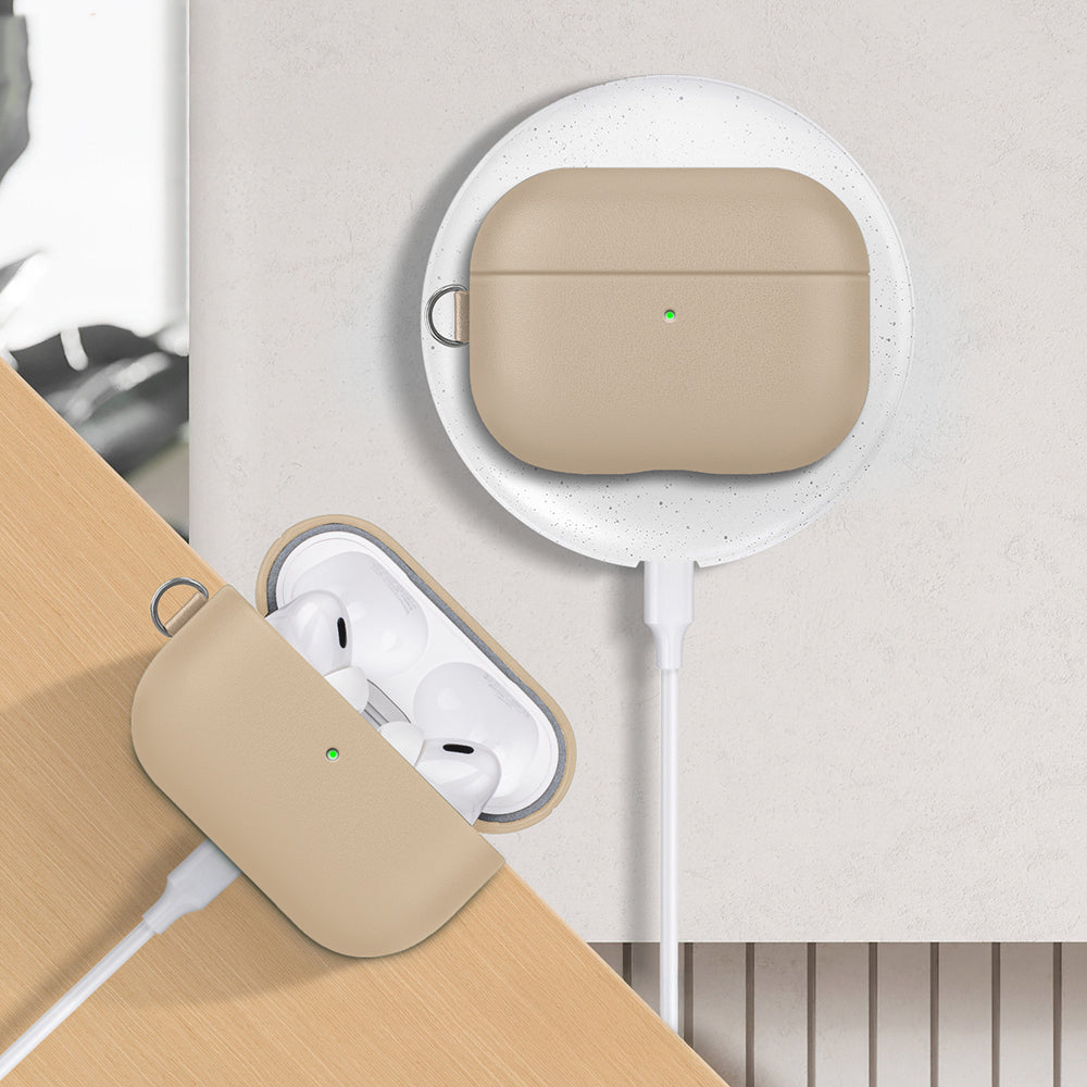AirPods Pro 3 Kılıf M-Safe Şarj Özellikli Mutural Yahu Serisi Deri Tasarımlı Kılıf