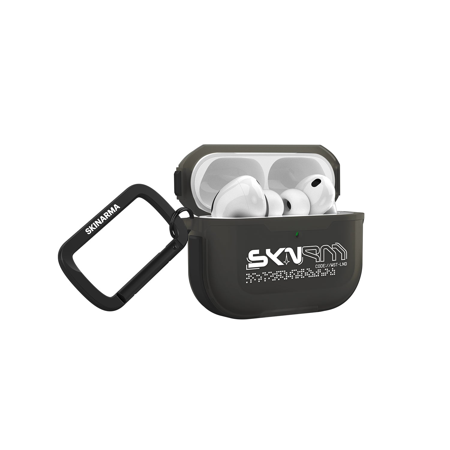 Airpods Pro 3 Kılıf Skinarma Transparan Mat Tasarım Kinzoku Kılıf