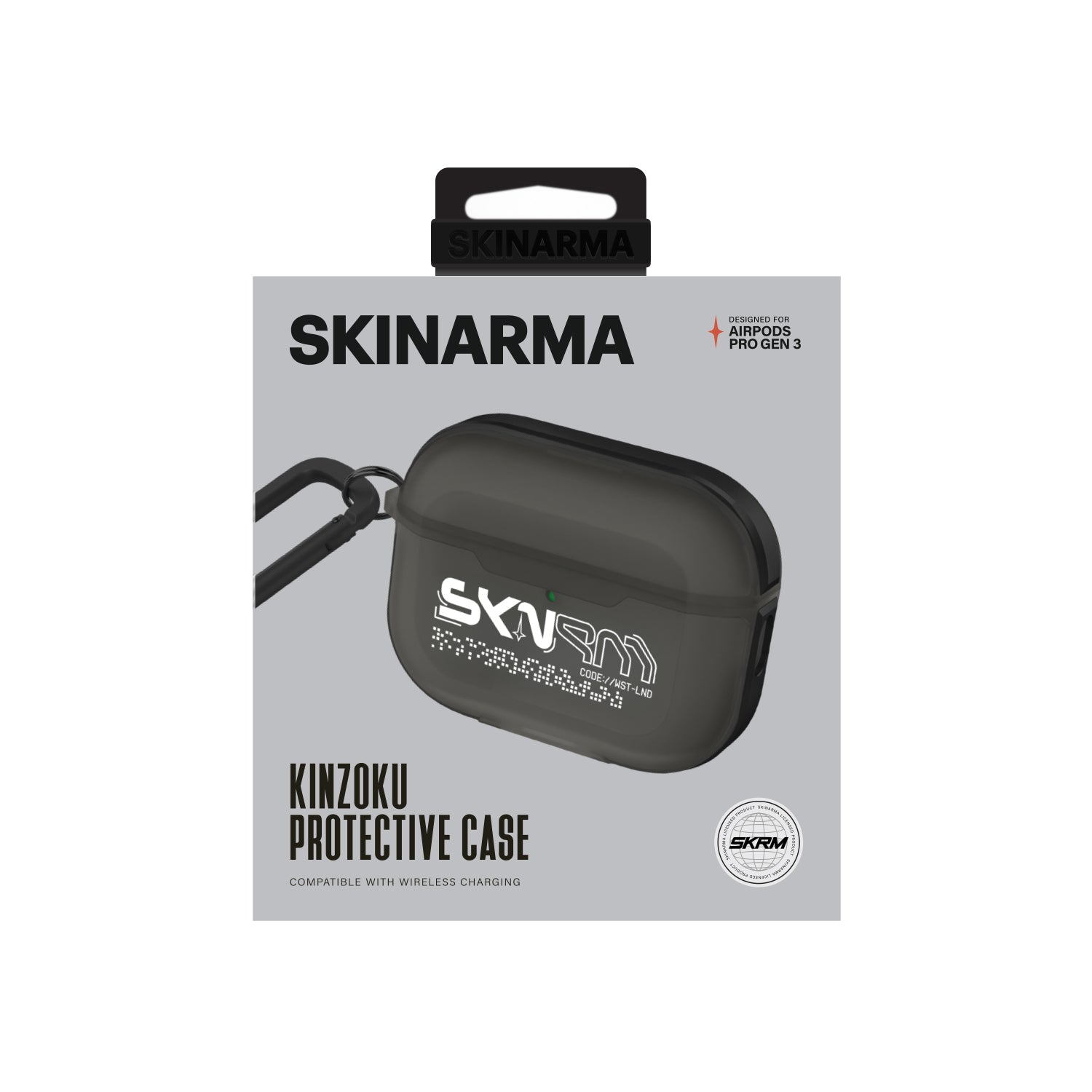 Airpods Pro 3 Kılıf Skinarma Transparan Mat Tasarım Kinzoku Kılıf