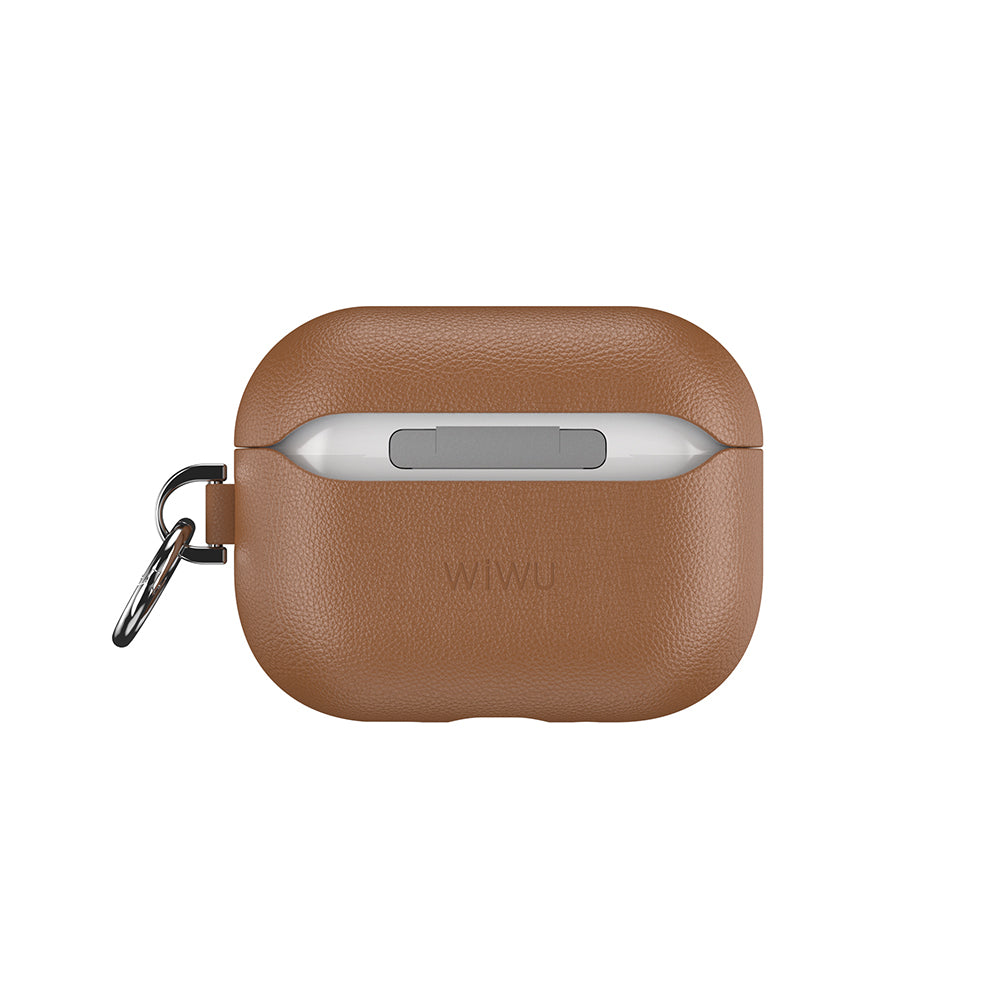 AirPods Pro 3 Wiwu HC-201 Parmak İzi Bırakmayan Deri Kılıf