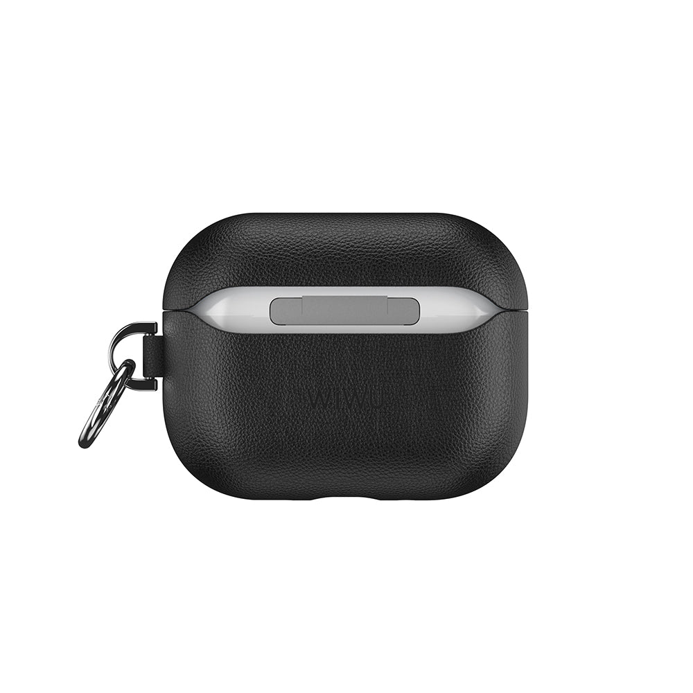 AirPods Pro 3 Wiwu HC-201 Parmak İzi Bırakmayan Deri Kılıf