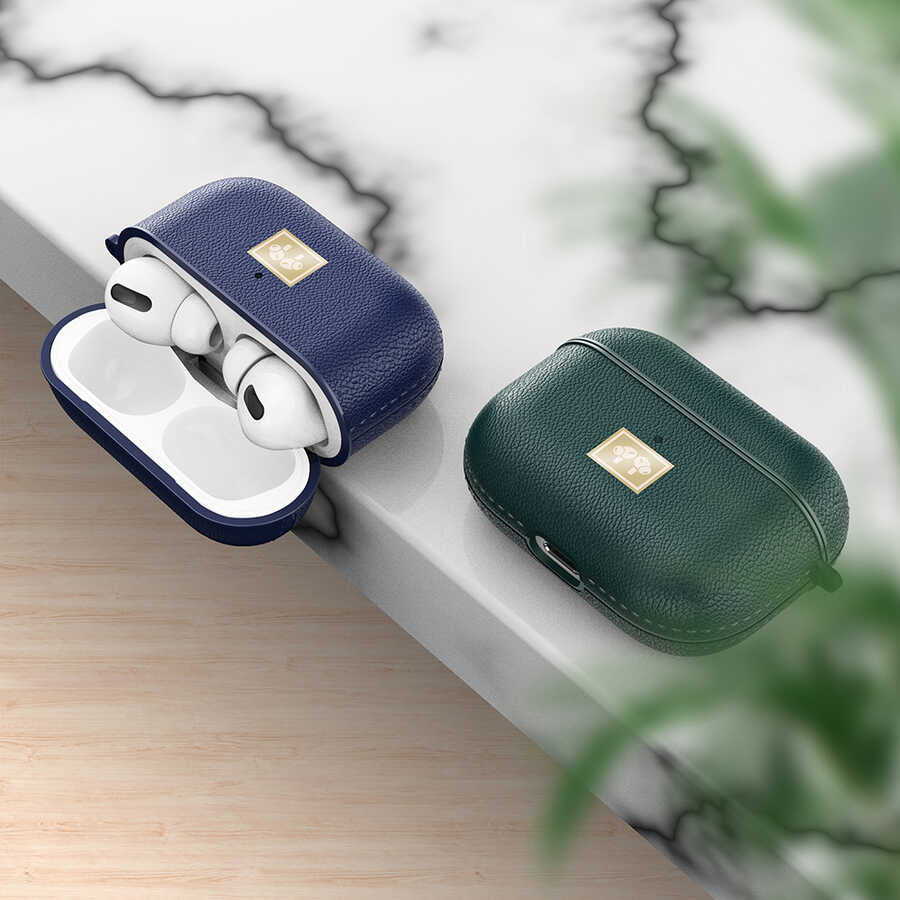 Airpods Pro Kılıf Deri Görünümlü Askı Aparatlı Wlons Kılıf