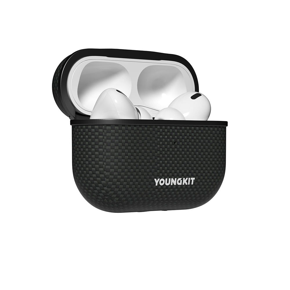 Airpods Pro Kılıf M-safe Şarj Özellikli Aramid Fiber Youngkit 1500D Kevlar Extreme Wing Serisi Kılıf
