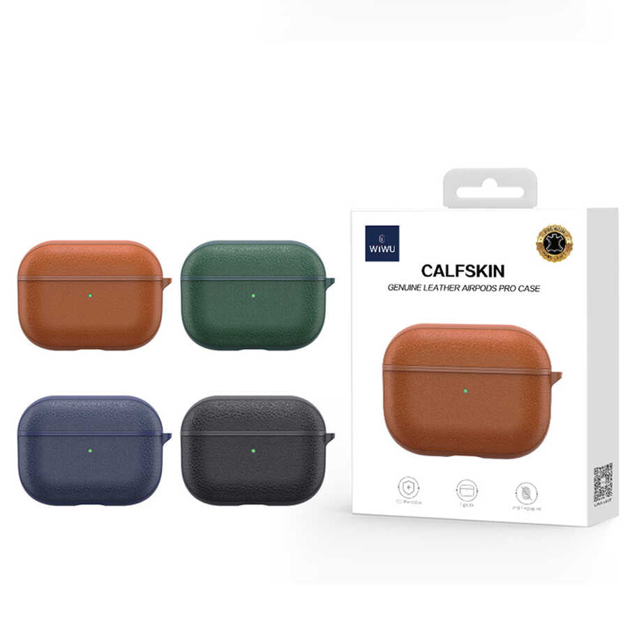 Airpods Pro Kılıf Wiwu Calfskin Kılıf