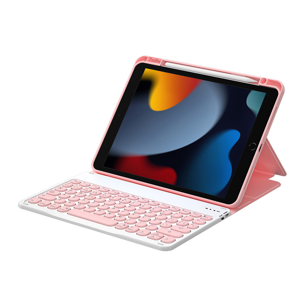 iPad 10.2 2021 (9.Nesil) Wiwu Protective Gizli Kalem Bölmeli Klavyeli Kılıf