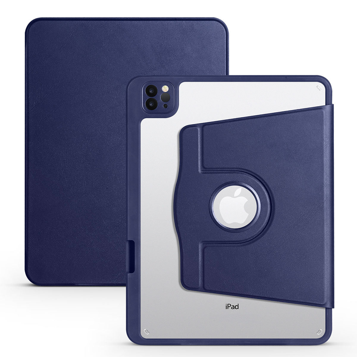 iPad 10.2 (8.Nesil) Kılıf Zore Termik Kalem Bölmeli Dönebilen Standlı Kılıf