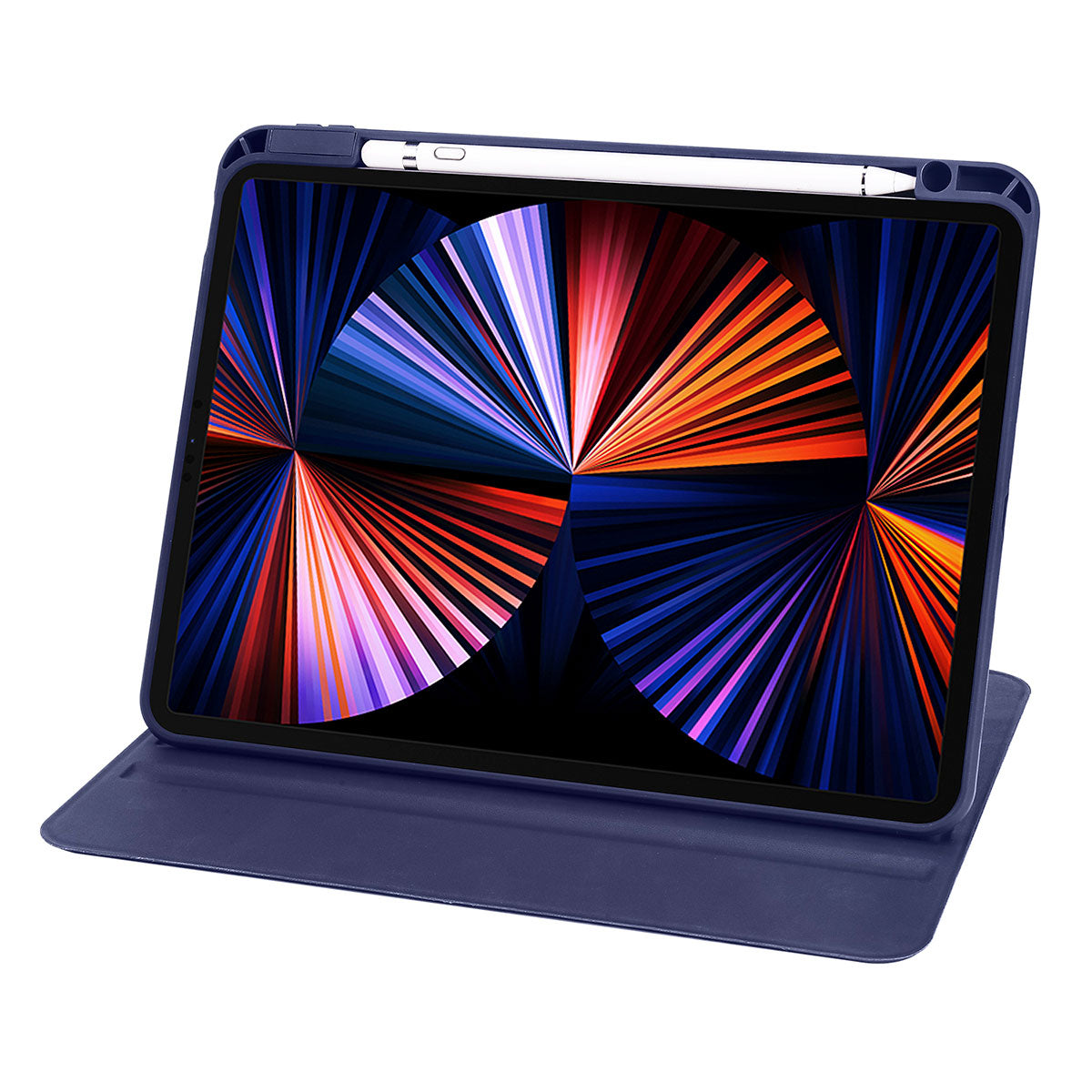 iPad 10.2 (8.Nesil) Kılıf Zore Termik Kalem Bölmeli Dönebilen Standlı Kılıf