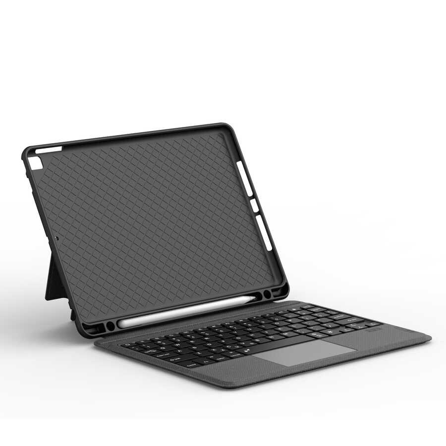 iPad 10.2 (8.Nesil) Wiwu Mag Touch Klavyeli Standlı Kılıf