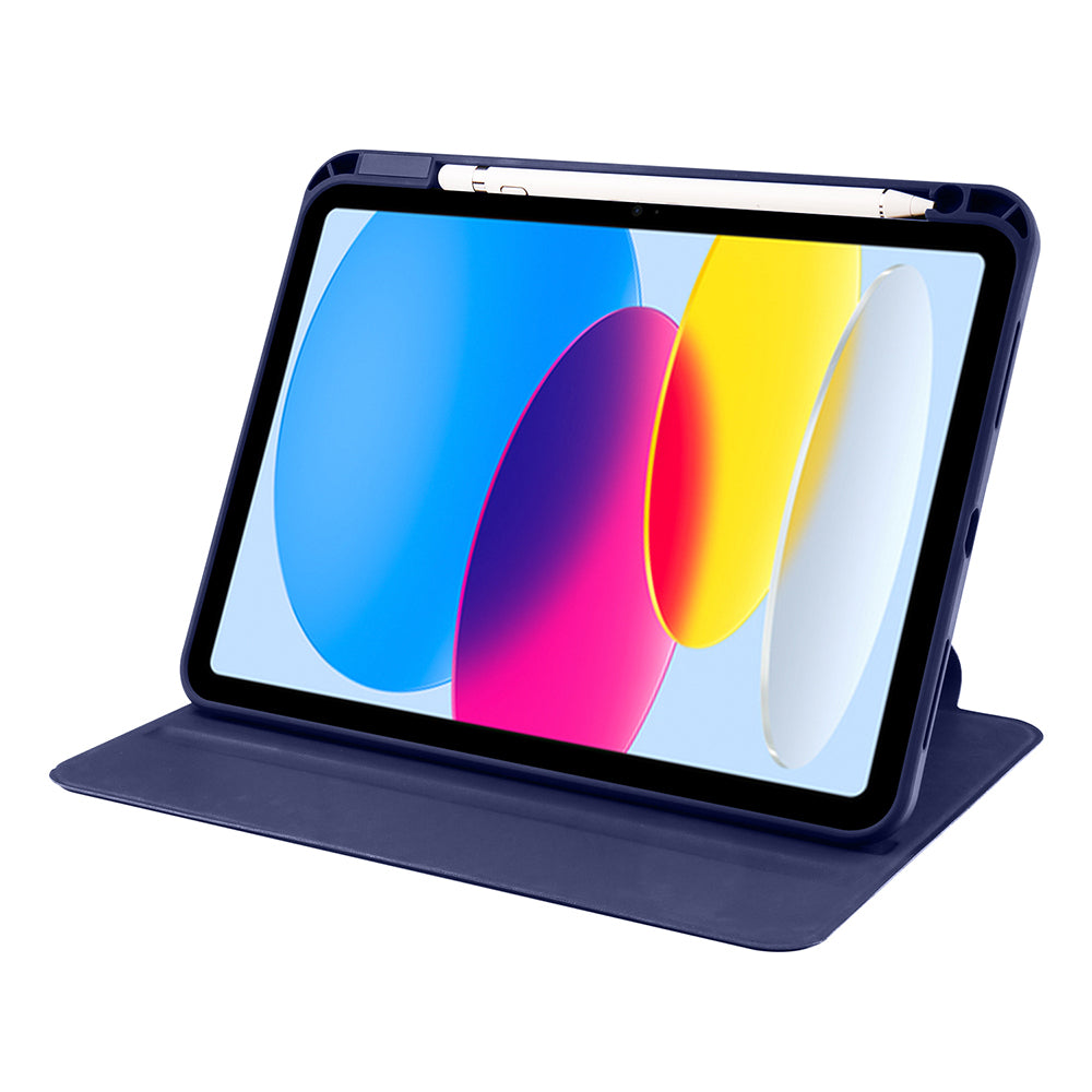 iPad 10.9 2022 (10.Nesil) Kılıf Zore Termik Kalem Bölmeli Dönebilen Standlı Kılıf
