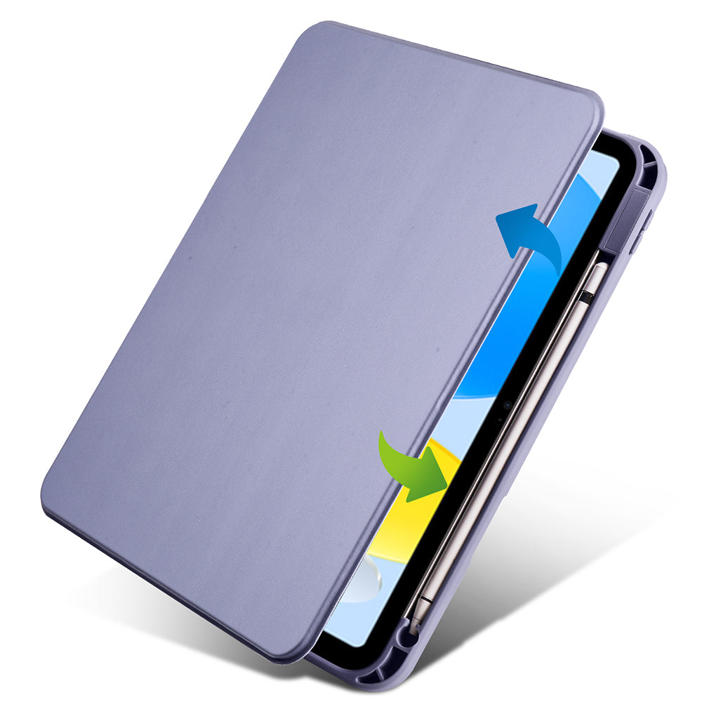 iPad 10.9 2022 (10.Nesil) Kılıf Zore Termik Kalem Bölmeli Dönebilen Standlı Kılıf