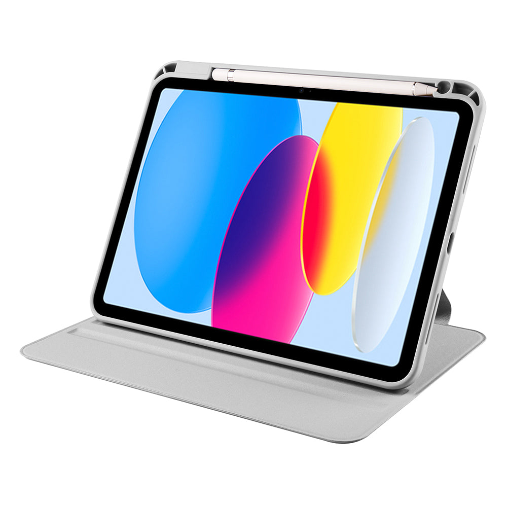 iPad 10.9 2022 (10.Nesil) Kılıf Zore Termik Kalem Bölmeli Dönebilen Standlı Kılıf