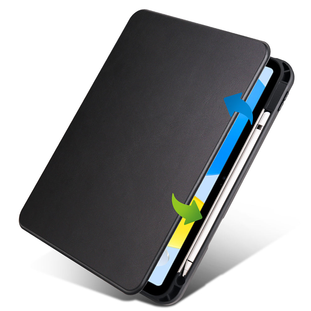 iPad 10.9 2022 (10.Nesil) Kılıf Zore Termik Kalem Bölmeli Dönebilen Standlı Kılıf