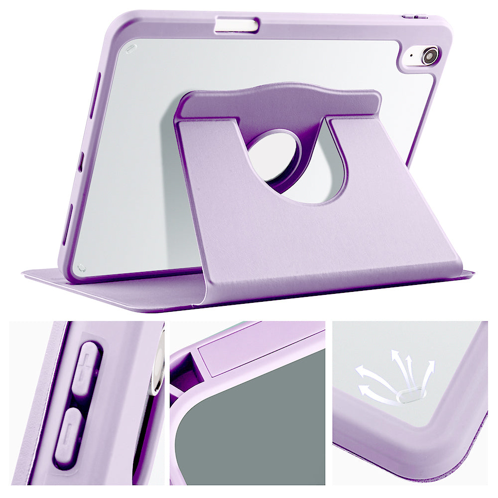 iPad 10.9 2022 (10.Nesil) Kılıf Zore Termik Kalem Bölmeli Dönebilen Standlı Kılıf