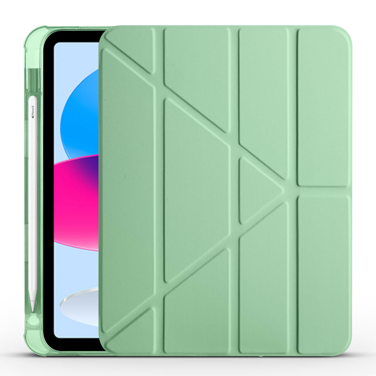 iPad 10.9 2022 (10.Nesil) Kılıf Zore Tri Folding Kalem Bölmeli Standlı Kılıf
