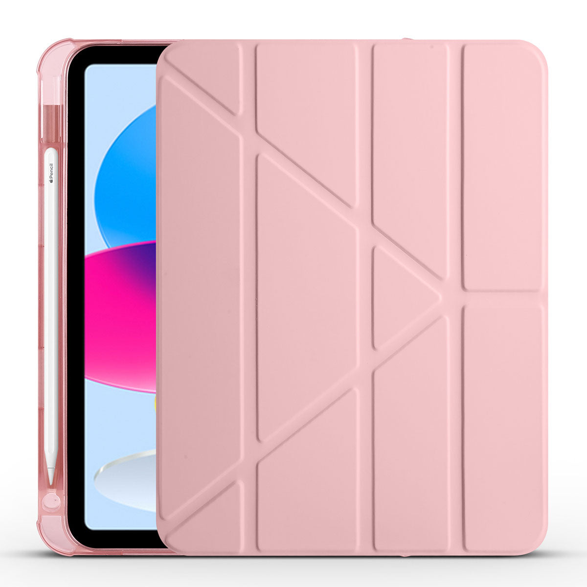 iPad 10.9 2022 (10.Nesil) Kılıf Zore Tri Folding Kalem Bölmeli Standlı Kılıf