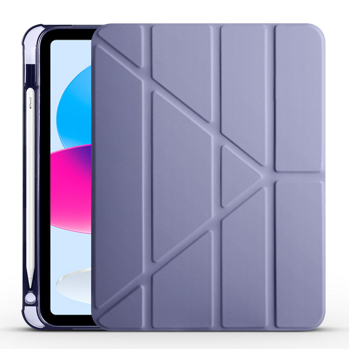 iPad 10.9 2022 (10.Nesil) Kılıf Zore Tri Folding Kalem Bölmeli Standlı Kılıf