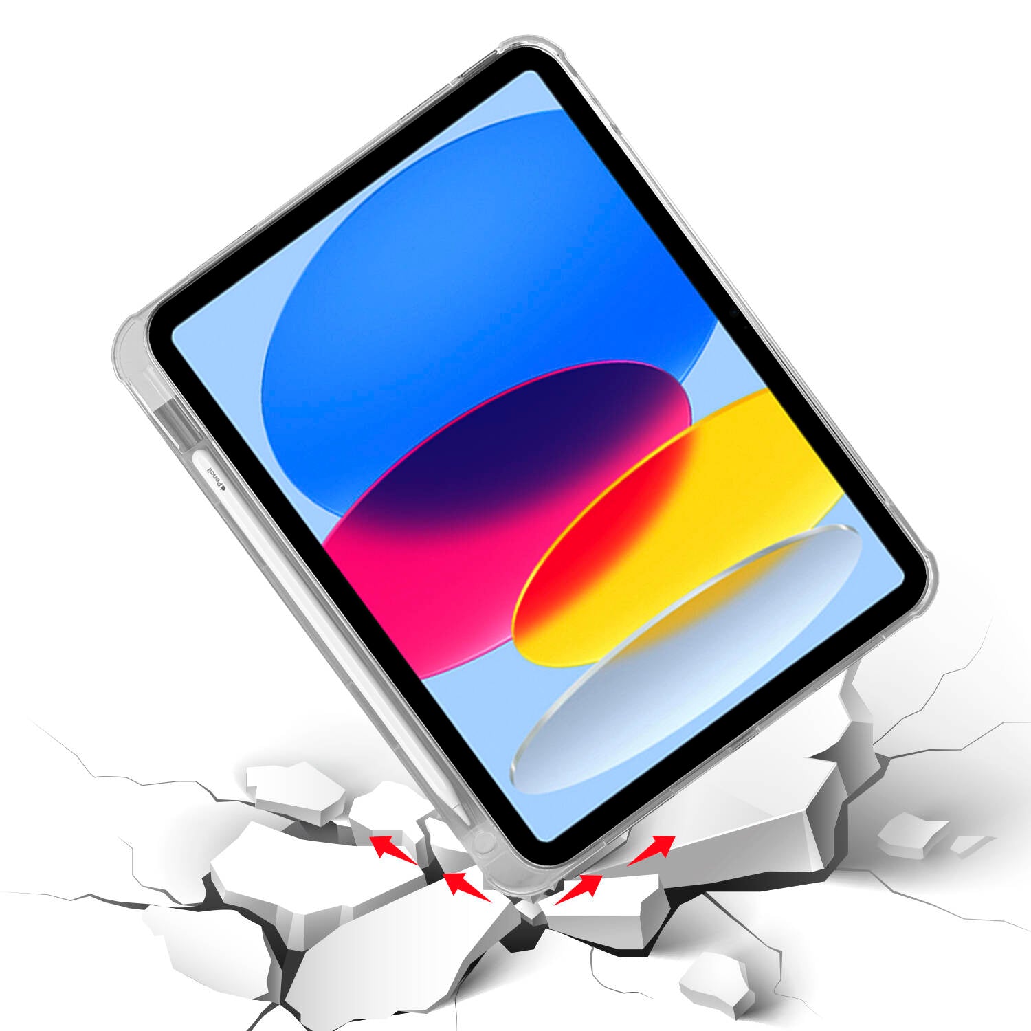 iPad 10.9 2022 (10.Nesil) Kılıf Zore Tri Folding Kalem Bölmeli Standlı Kılıf