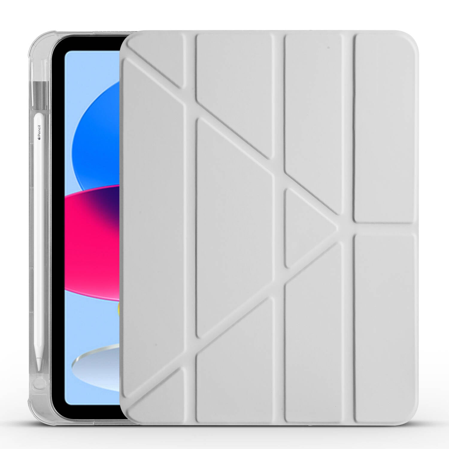 iPad 10.9 2022 (10.Nesil) Kılıf Zore Tri Folding Kalem Bölmeli Standlı Kılıf