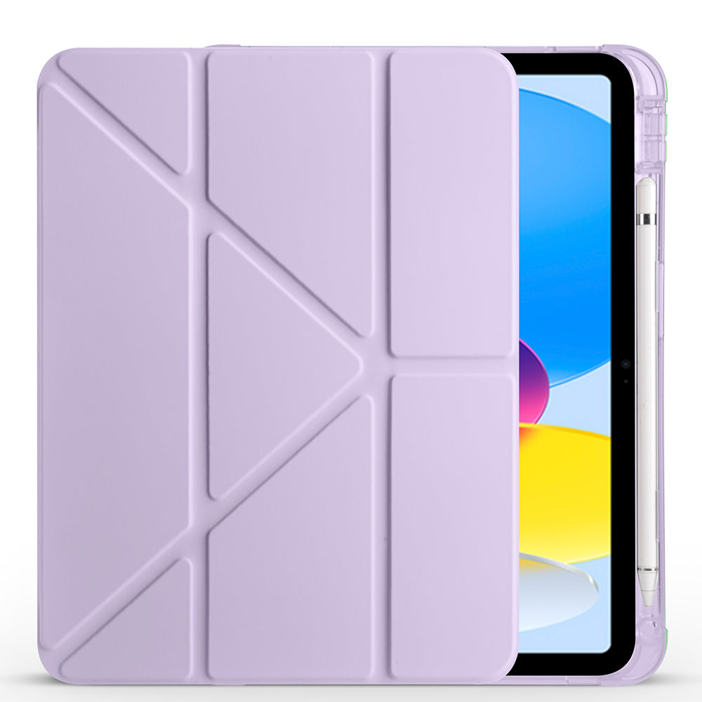 iPad 10.9 2022 (10.Nesil) Kılıf Zore Tri Folding Kalem Bölmeli Standlı Kılıf