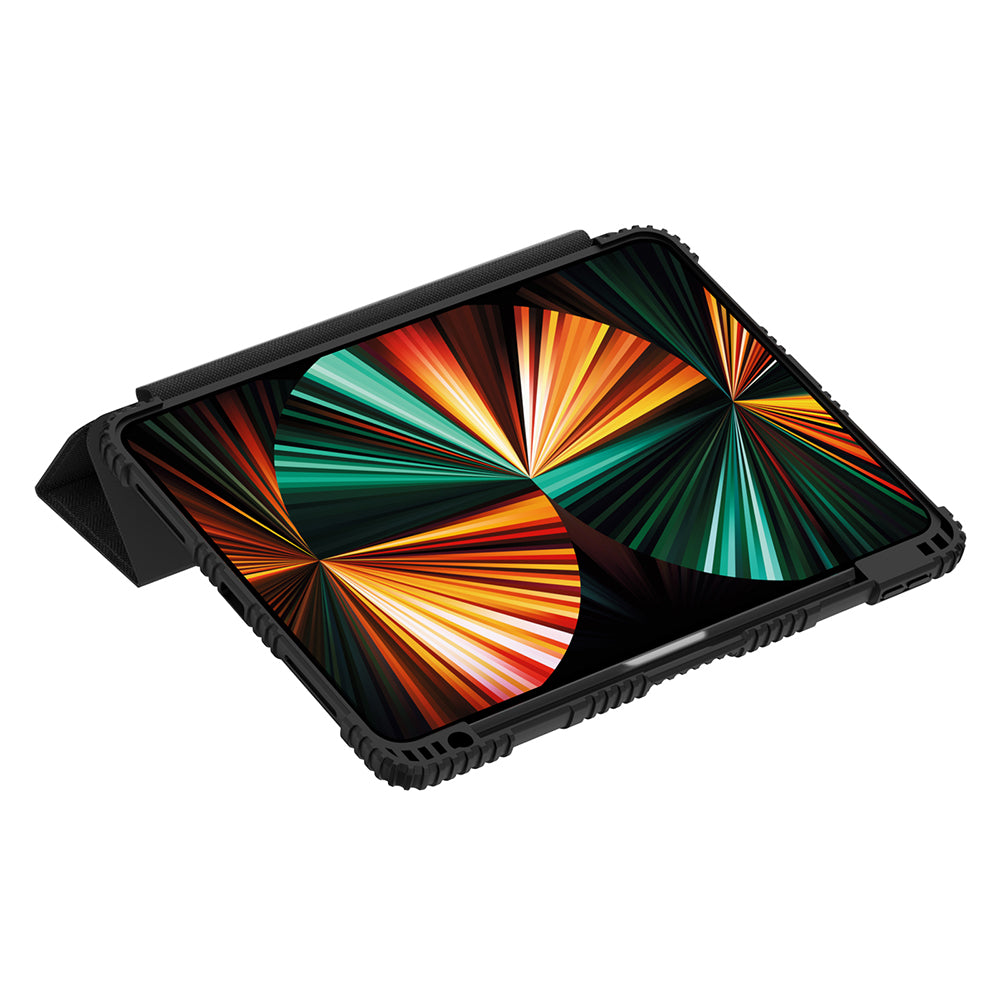 iPad 10.9 2022 (10.Nesil) Raptic Armor Serisi Airbagli Katlanabilir Standlı Smart Cover Kılıf