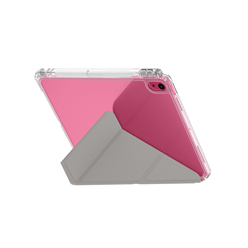 iPad 11.Nesil 2025 Kılıf Skinarma Kalemlikli Arkası Şeffaf Standlı Magnetik Zeta Kılıf
