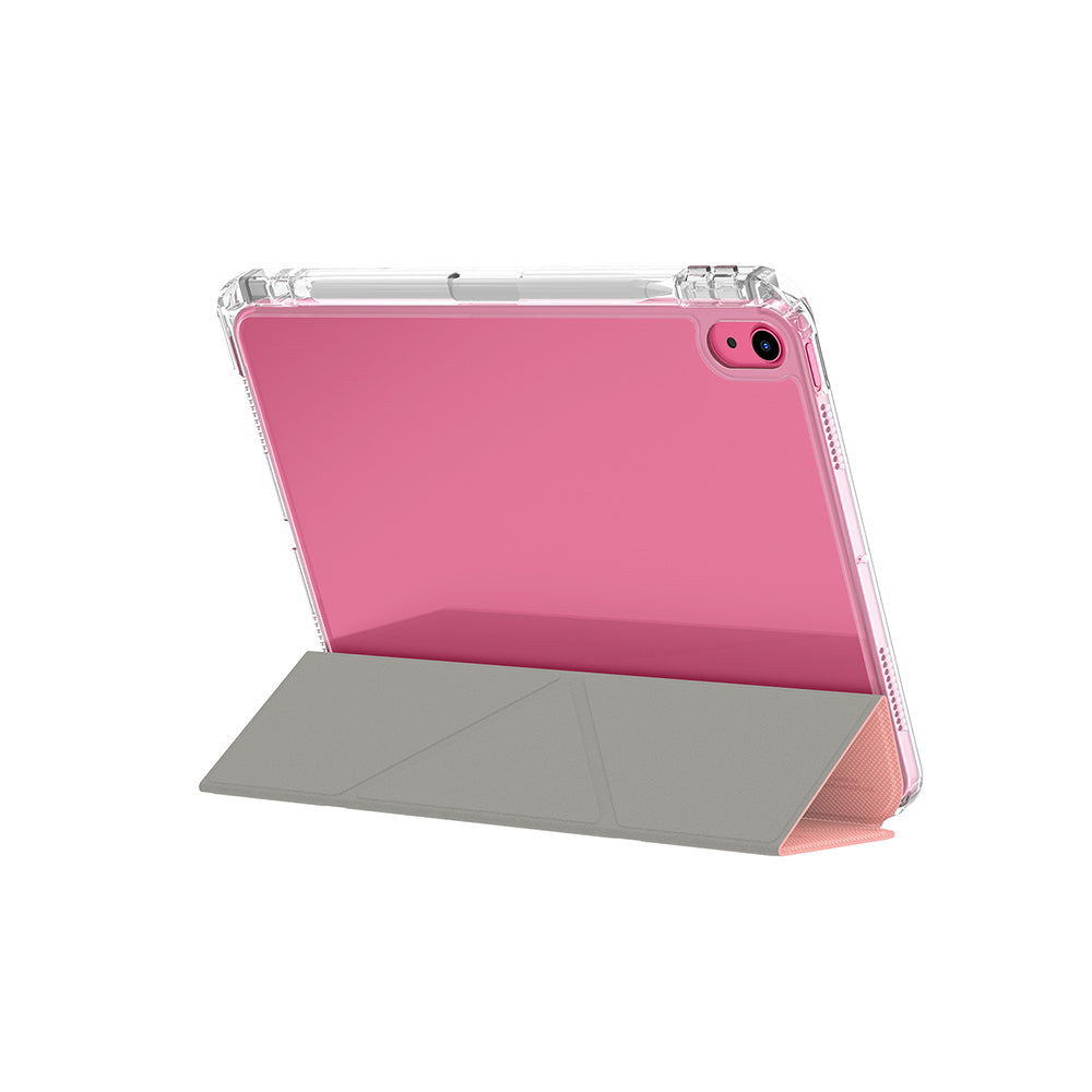 iPad 11.Nesil 2025 Kılıf Skinarma Kalemlikli Arkası Şeffaf Standlı Magnetik Zeta Kılıf