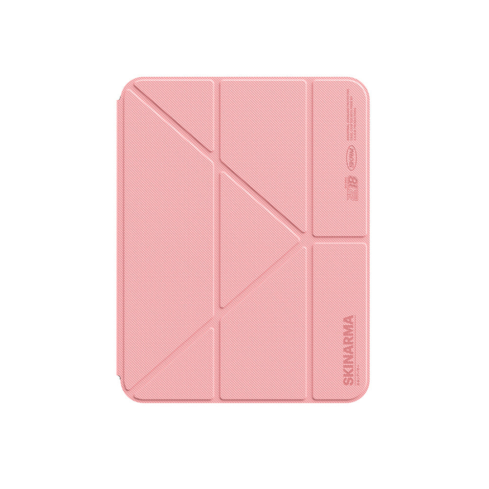 iPad 11.Nesil 2025 Kılıf Skinarma Kalemlikli Arkası Şeffaf Standlı Magnetik Zeta Kılıf