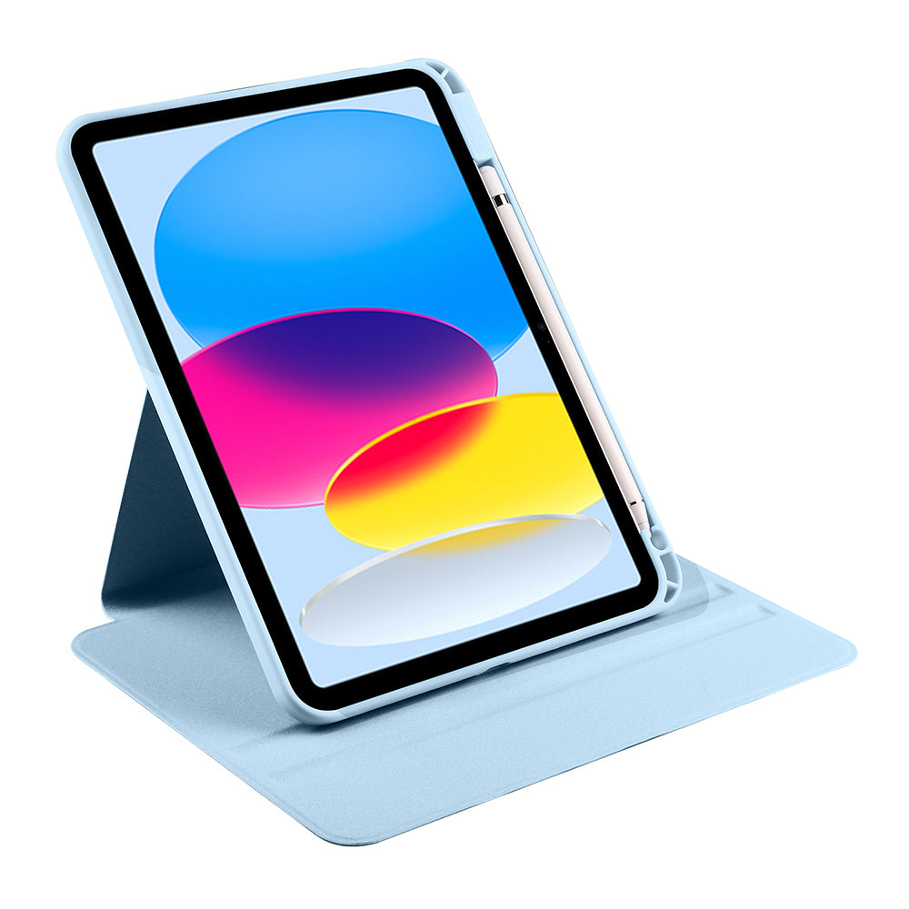 iPad 11.Nesil 2025 Kılıf Zore Termik Kalem Bölmeli Dönebilen Standlı Kılıf