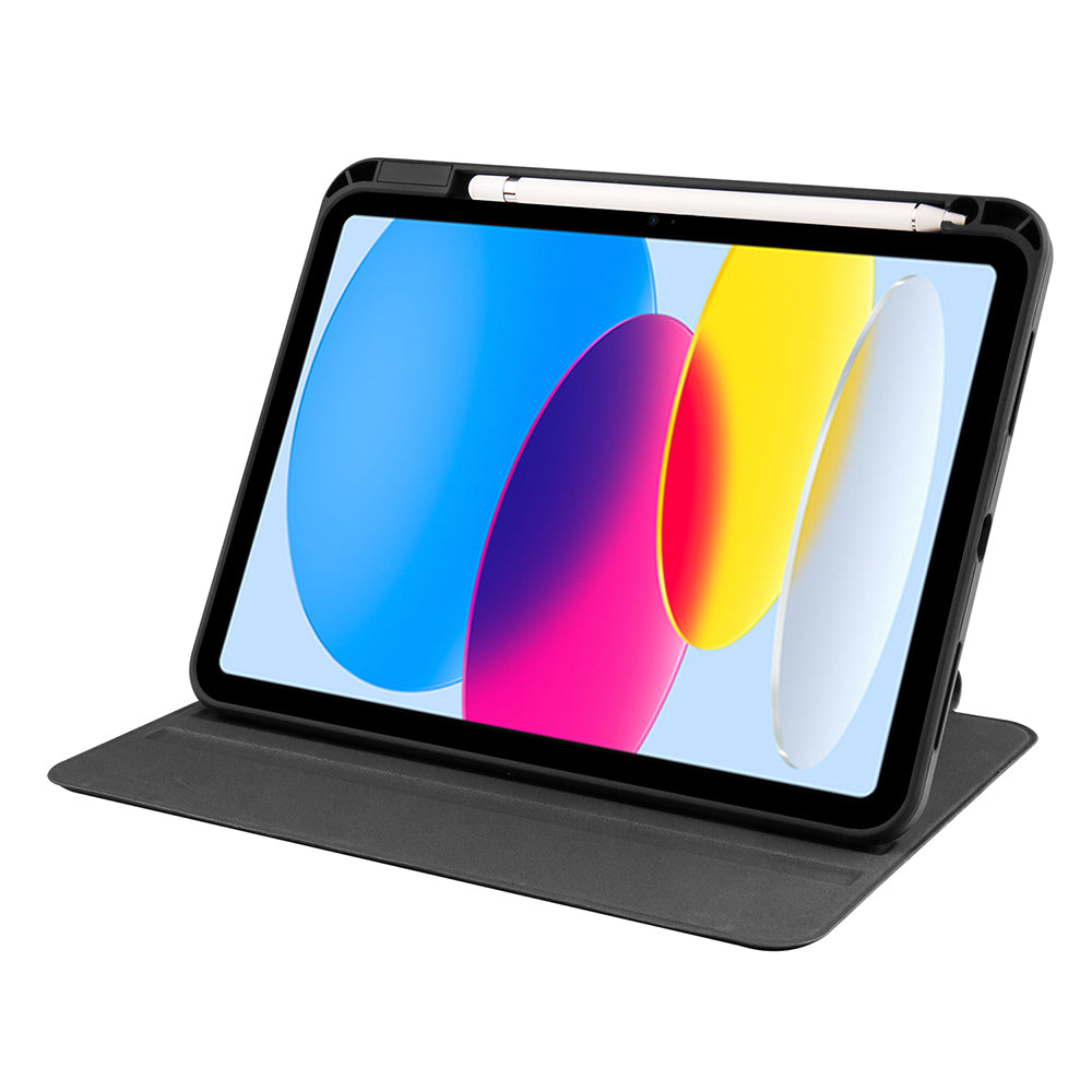 iPad 11.Nesil 2025 Kılıf Zore Termik Kalem Bölmeli Dönebilen Standlı Kılıf