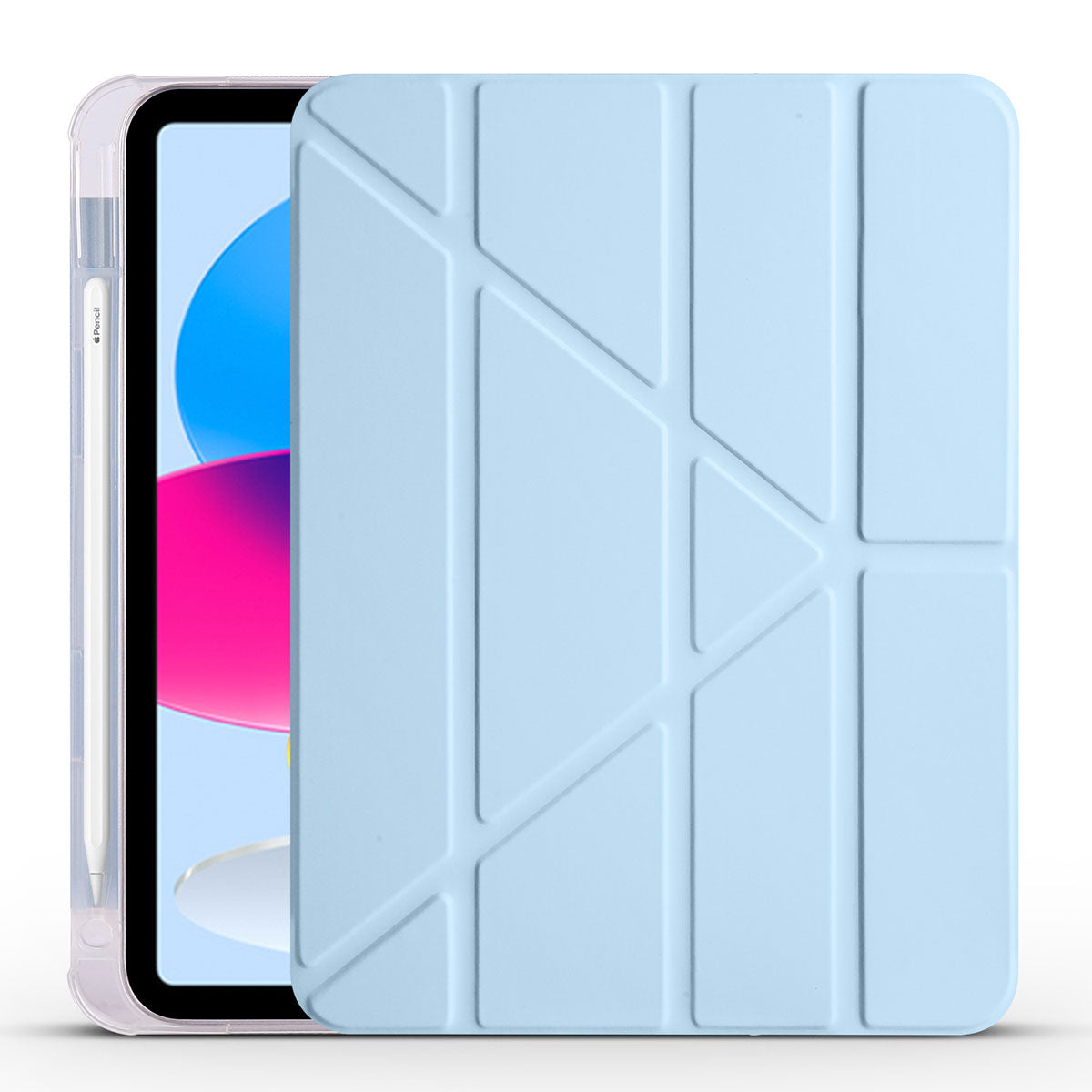 iPad 11.Nesil 2025 Kılıf Zore Tri Folding Kalem Bölmeli Standlı Kılıf