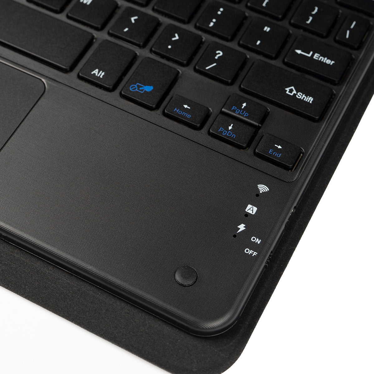 iPad 11.Nesil 2025 Zore Border Keyboard Bluetooh Bağlantılı Standlı Klavyeli Tablet Kılıfı