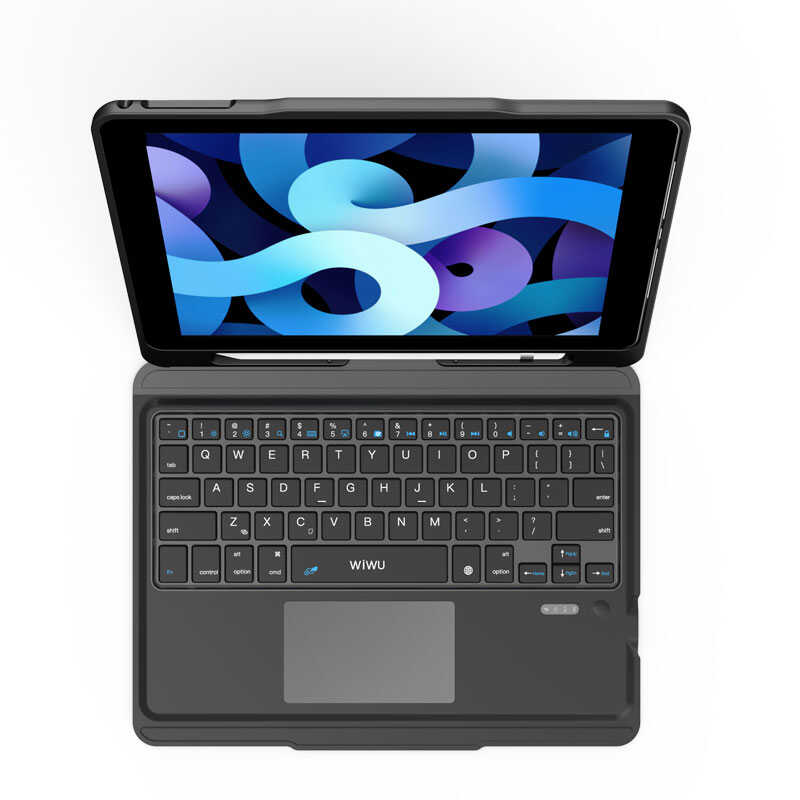 iPad Air 10.9 2020 (4.Nesil) Wiwu Keyboard Folio Kablosuz Klavyeli Kılıf
