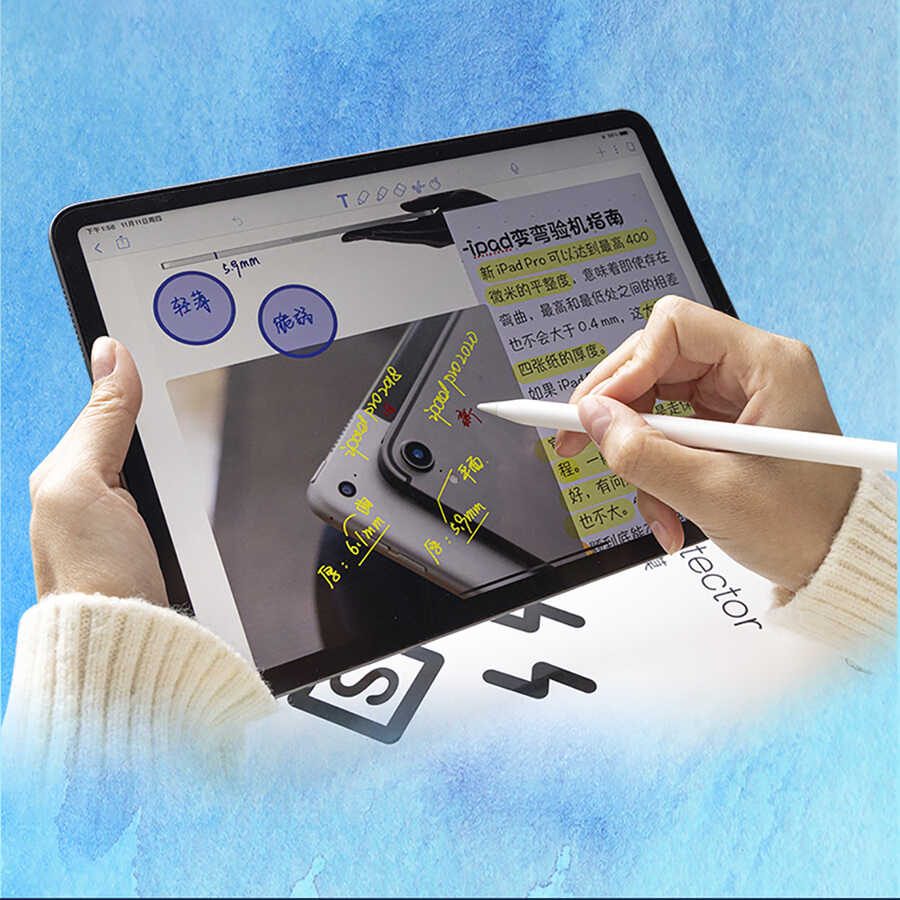 iPad Air 10.9 2020 (4.Nesil) Wiwu Removable Mıknatıslı Ekran Koruyucu