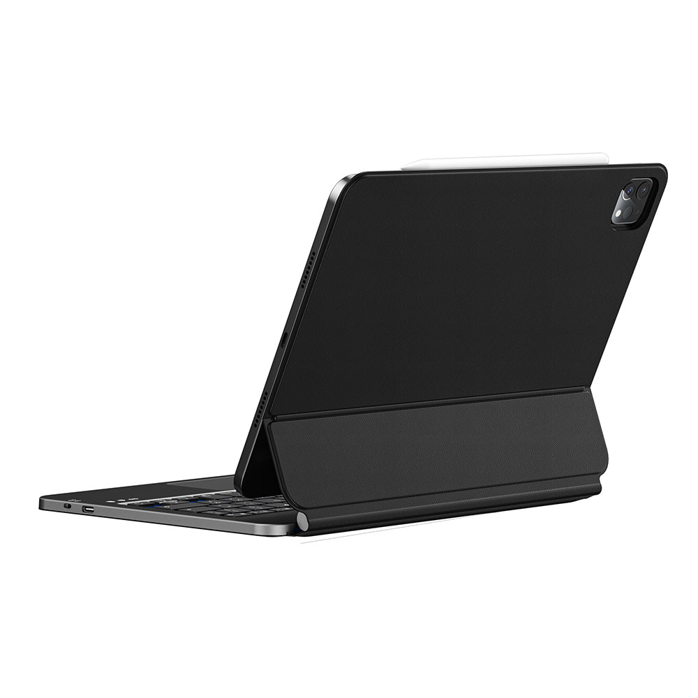 iPad Air 10.9 2022 (10.Nesil) Wiwu MK-003 Gizli Kalem Bölmeli Klavyeli Standlı Kılıf