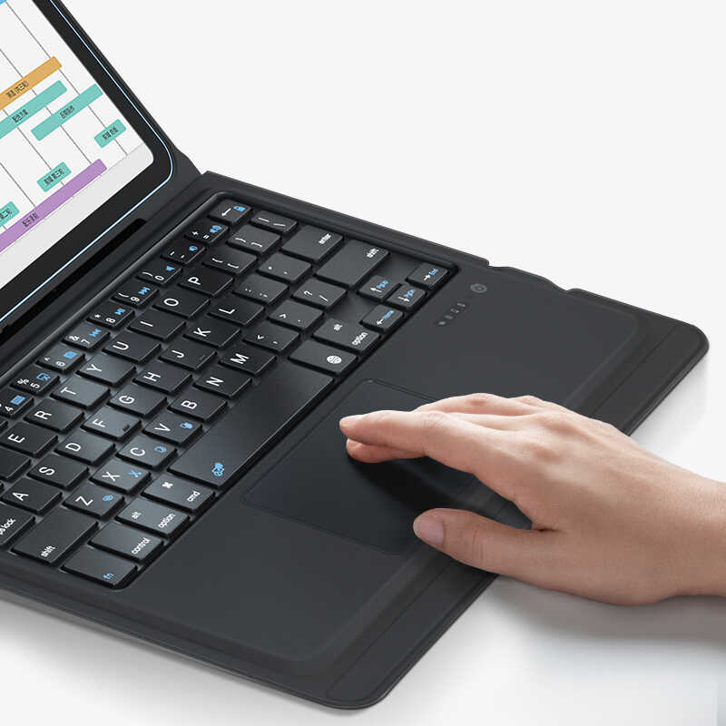 iPad Air 10.9 2022 (5.Nesil) Benks Multifunctional Kablosuz Klavyeli Kılıf