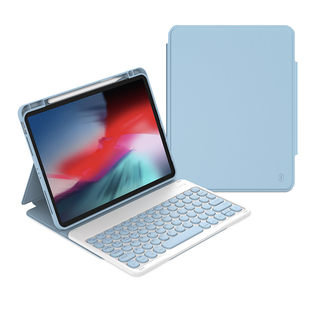 iPad Air 10.9 2022 (5.Nesil) Wiwu Protective Gizli Kalem Bölmeli Klavyeli Kılıf