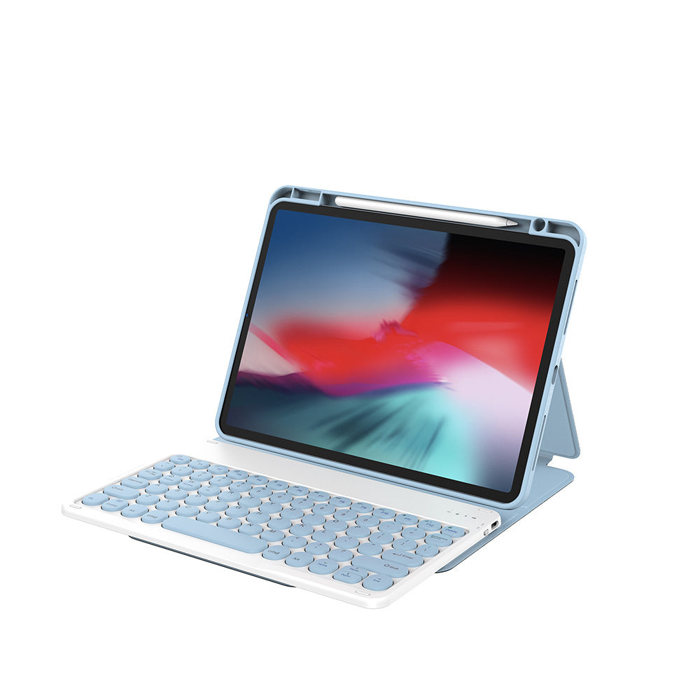 iPad Air 10.9 2022 (5.Nesil) Wiwu Protective Gizli Kalem Bölmeli Klavyeli Kılıf