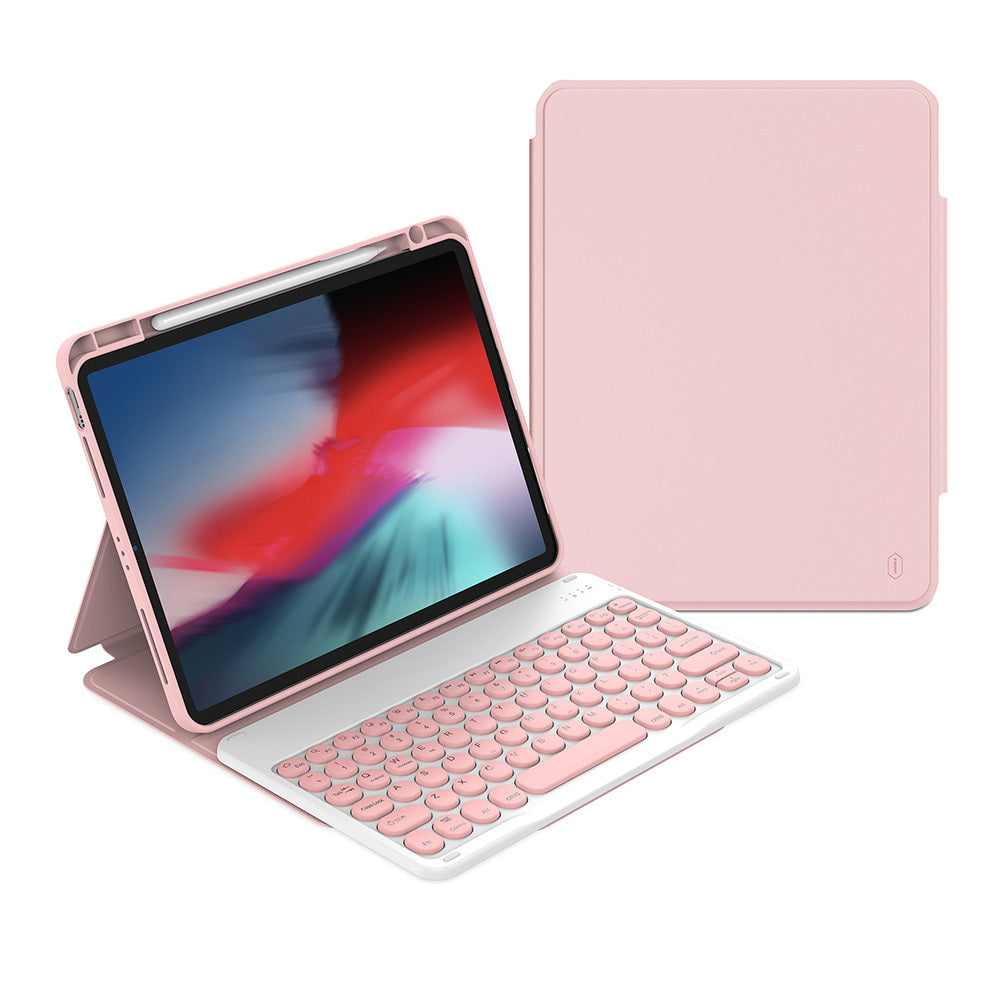 iPad Air 10.9 2022 (5.Nesil) Wiwu Protective Gizli Kalem Bölmeli Klavyeli Kılıf