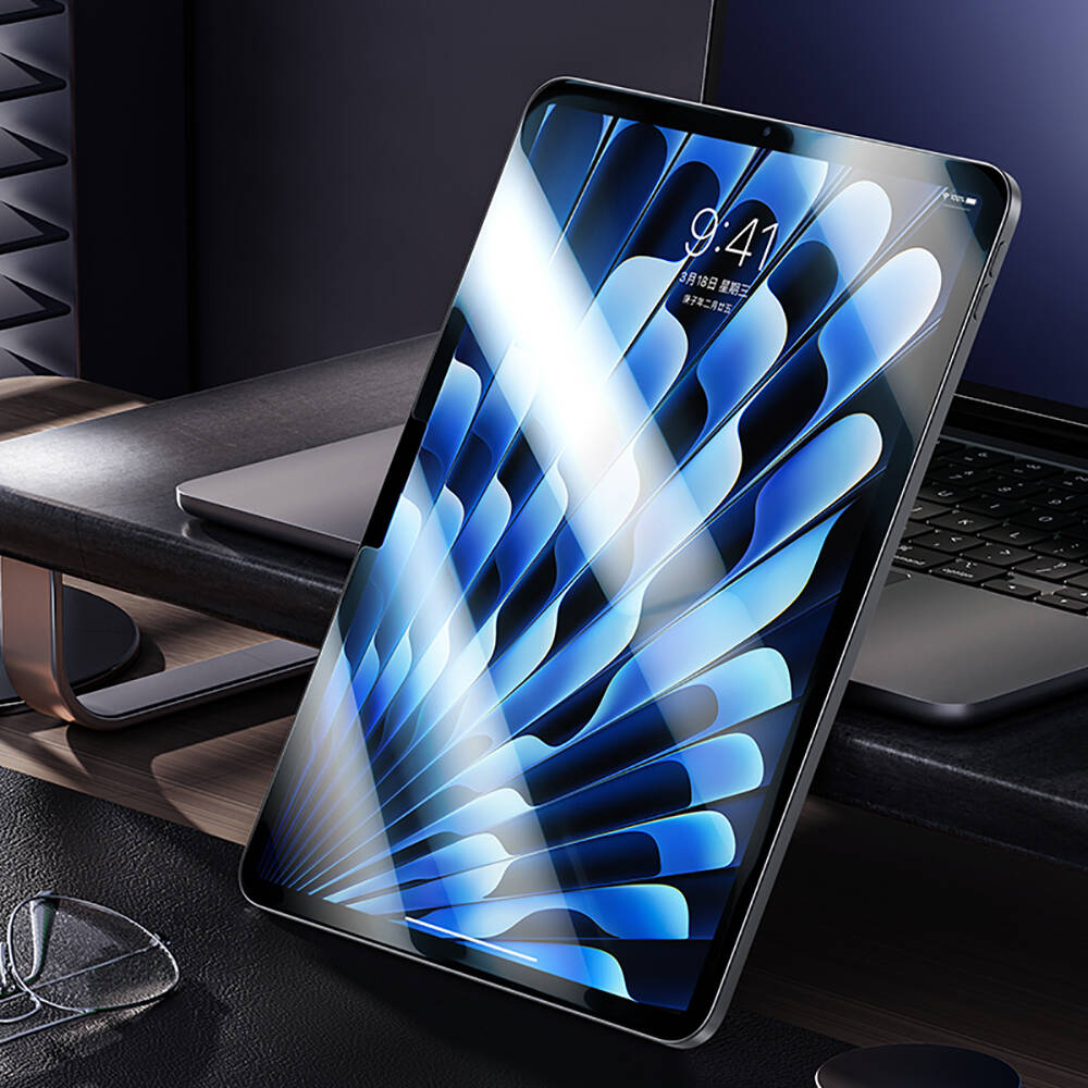 iPad Air 11 2024 Benks King Kong Eğimli Kenar Oleofobik Özellikli Temperli Cam Ekran Koruyucu