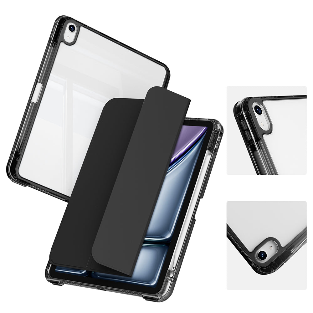 iPad Air 11 2024 Kılıf Magnetik Ayrılabilen Airbagli Zore Sliding Tablet Kılıfı