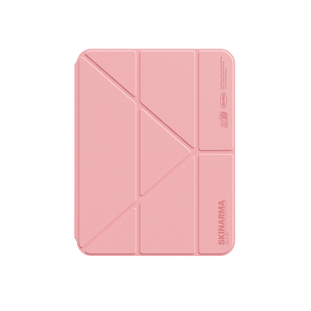 iPad Air 11 2024 Kılıf Skinarma Kalemlikli Arkası Şeffaf Standlı Magnetik Zeta Kılıf
