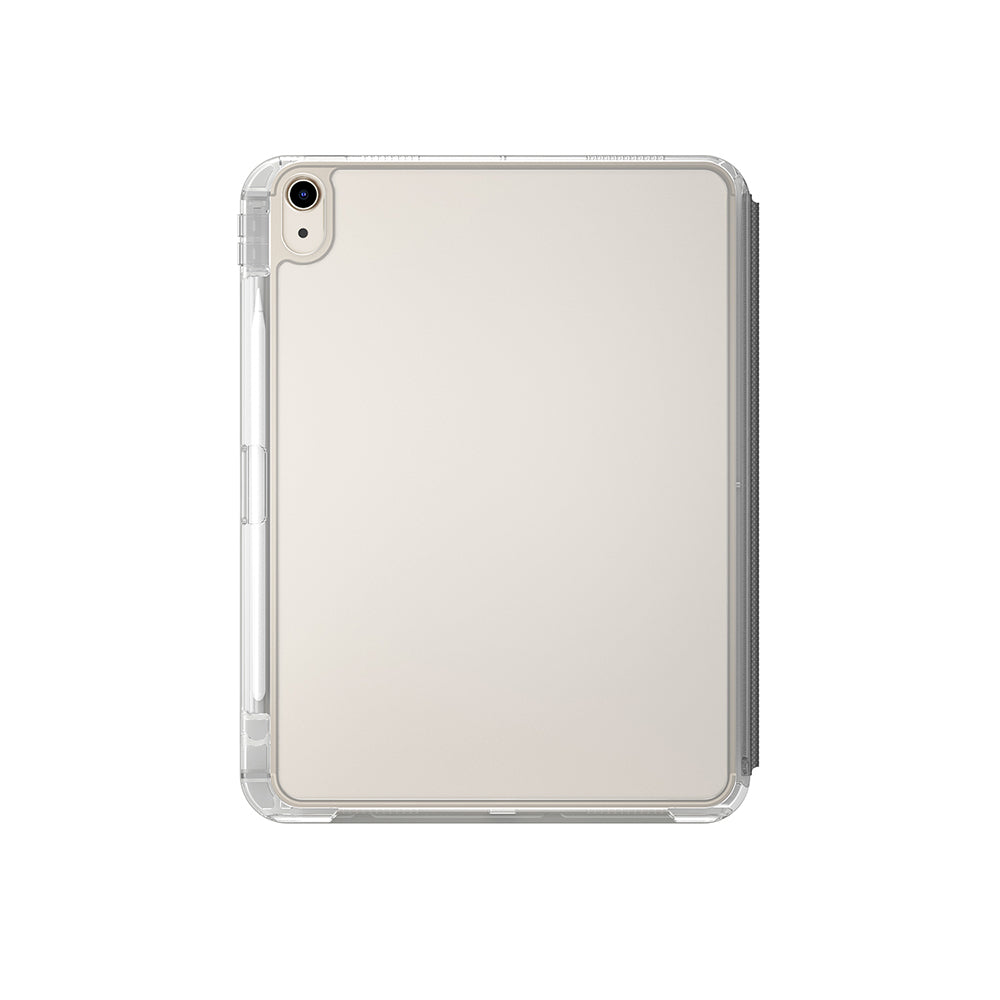 iPad Air 11 2024 Kılıf Skinarma Kalemlikli Arkası Şeffaf Standlı Magnetik Zeta Kılıf